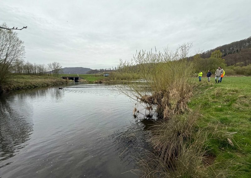 Gewässervermessung der Emmer am Schiedersee