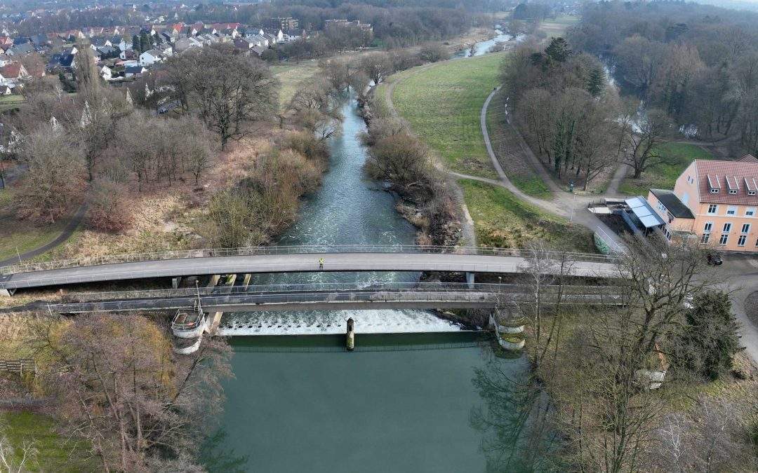 Drohnenvermessung der Werre in Bad Oeynhausen