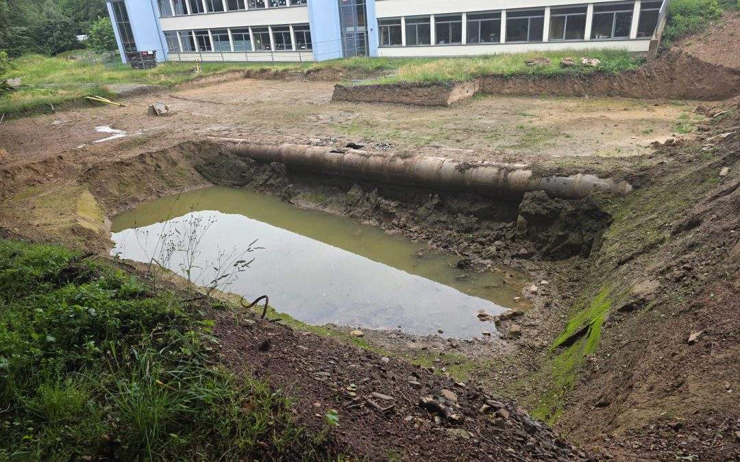 Erdmassenberechnung für den Neubau der OGS in Vlotho-Valdorf