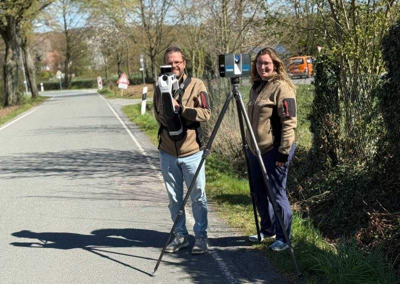 3D-Laserscanning für den Straßenausbau in Lage-Ohrsen